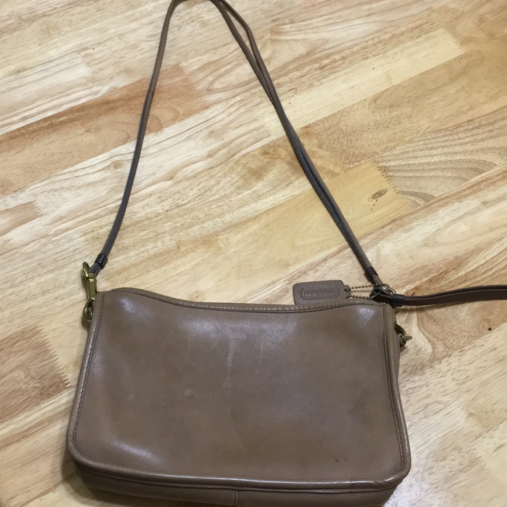 Brown leather bag